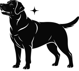 Silhouettes of deer family in various poses, male buck and female doe, wildlife vector art, forest animals, nature illustration.