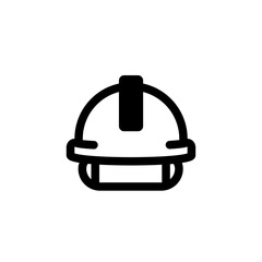 Protective Headgear Line Icon of Workplace Safety Icon Set