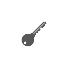 Key vector icon. Open house key icon. Key from the lock icon. Key icon - information protection symbol