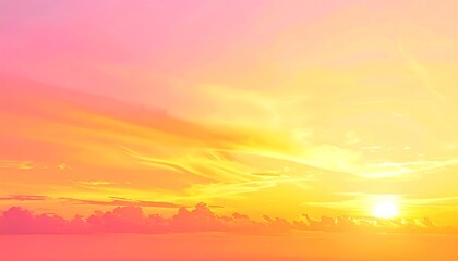 Obraz premium Colorful sunset sky with clouds