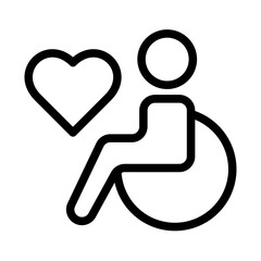 Empathy in Action Line Icon of Diversity and Inclusion Icon Set