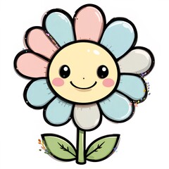 Minimal cute flower icon 