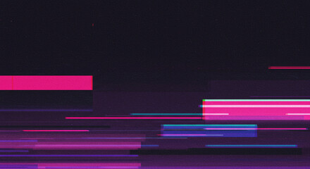 Abstract glitch art background with vibrant colors and digital distortion effects