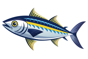 fish on blue background