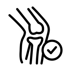 Obraz premium Joint Therapy Line Icon of Rehabilitation Icon Set