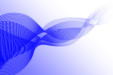 青の曲線　アブストラクト背景04