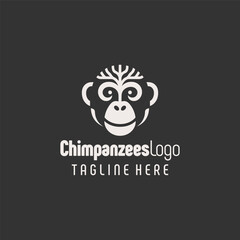 Chic Black White Chimpanzee Iconography