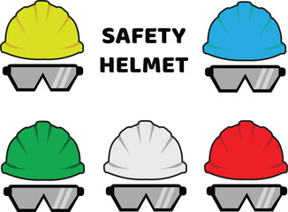 helmet safety in variant colours