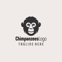 Distinctive Chimpanzee Identity Logo Design