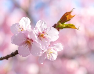 Delicate Blossom Elegance in Springtime