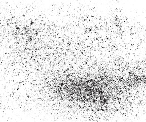 Dirty or dust film grain speck grit grunge overlay Speckle grain dot white paper noise texture with distress effect vector illustration Noise grain background, pointillism dots gradient or dotwork pat