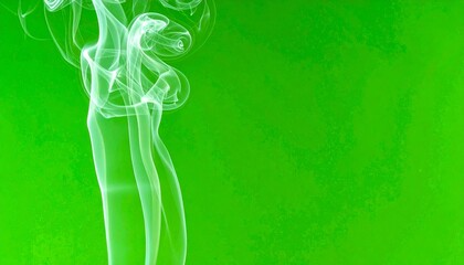  white smoke with green backgrounds