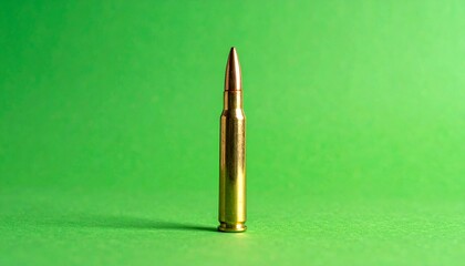 Bullets on green background