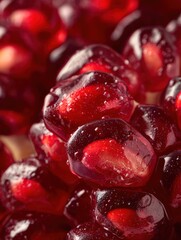 Pomegranate Seeds Macro &ndash; Ruby Red Translucent Arils