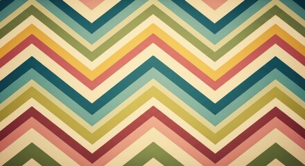 Vibrant retro chevron pattern design vibrant colors