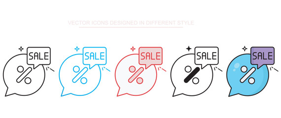 Flash Sale icon design with white background stock illustration