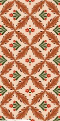 Autum Winter Pattern Background Illustration For Cover, Banner, Notes. Fall Winter Aesthetic Background.  Plant And Flower Pattern Background.