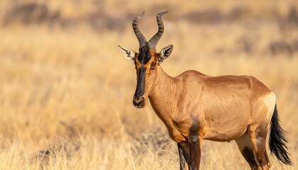 Obraz premium Antelope in tall grass