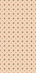Autum Winter Pattern Background Illustration For Cover, Banner, Notes. Fall Winter Aesthetic Background.  Plant And Flower Pattern Background.