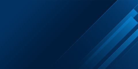 Obraz premium Modern Blue Abstract Geometric Background. A sleek and elegant abstract blue background with geometric diagonal lines and gradient shades, perfect for business, technology, digital presentations.