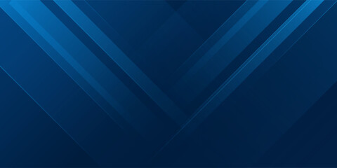Obraz premium Modern Blue Abstract Geometric Background. A sleek and elegant abstract blue background with geometric diagonal lines and gradient shades, perfect for business, technology, digital presentations.
