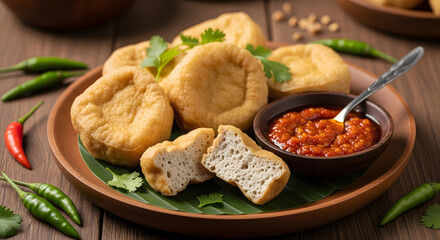 Tahu Sumedang, a typical food from West Java, Indonesia