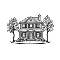 Illustration of a conceptual residential structure design
