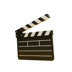 Open movie clapperboard ready for action in filmmaking production scenes transparent background