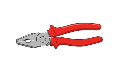 Fototapeta premium Flat Design Illustration of Pliers for Workshop