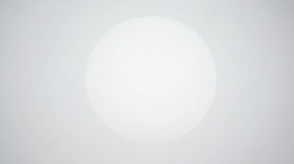 Abstract Light Ball on White Gradient Background with Soft Glow
