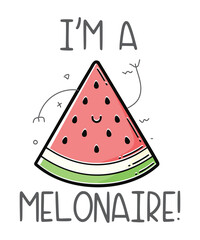 watermelon fruit food vector slice melon fresh