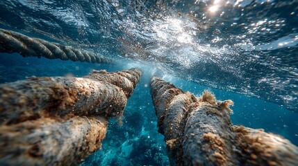 Undersea cable monitoring systems detect physical threats and network issues, sending alerts to maintain uninterrupted global internet connectivity.
