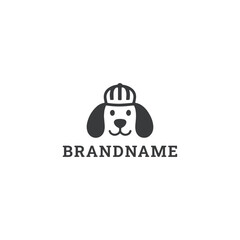 Obraz premium Dog logo vector icon illustration