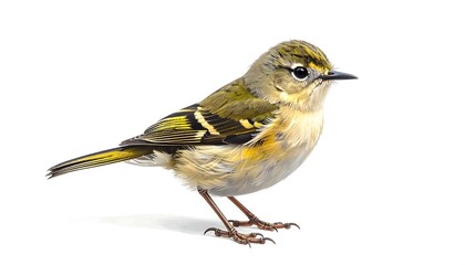Detailed shot of a tiny warbler