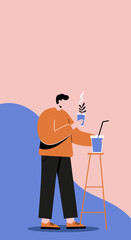 A man interacts with two smartwatches, symbolizing connectivity, productivity, and modern lifestyle. Ideal for technology, health, or business concepts.