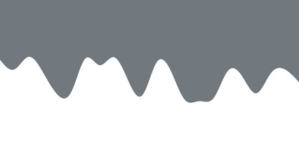 Minimalist gray wavy design element on a clean white background, ideal for modern graphic compositions, web banners, or abstract patterns.