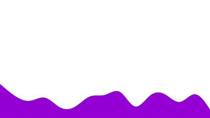 Abstract purple fluid wave design on a white background, offering a vibrant, modern element for graphic projects, presentations, or digital backdrops with ample copy space.