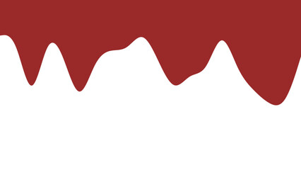 Abstract dark red liquid drip on a clean white background, perfect for creative design, food branding, or medical concepts.
