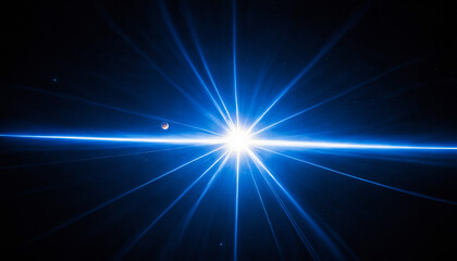 bright starburst light in deep space
