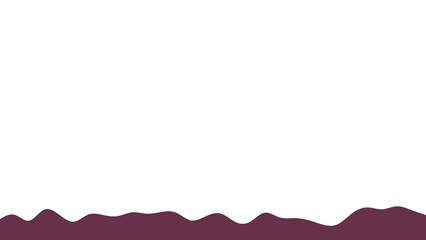 Abstract wavy dark purple border on a clean white background, ideal for modern design, banners, or graphic templates.