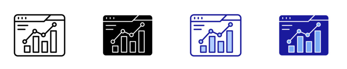 Financial  Icon Set Multiple Style Collection