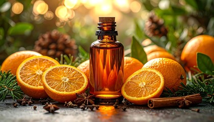 Orange essential oil with spices
