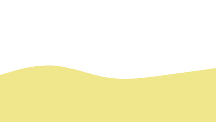 Minimalist light yellow wavy curve on a clean white background, creating a calm and modern abstract design. Ideal for templates or commercial branding.
