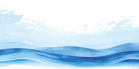 Abstract blue background with flowing lines and wave shapes, a concept of water and ocean art © Imran
