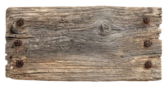 Weathered wooden plank
