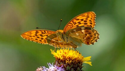 Obraz premium Close-up of butterfly on flower