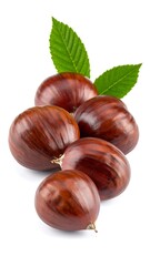 Obraz premium Close-up of chestnuts