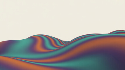 Abstract landscape background with colorful waves design for wallpaper and presentation template use case