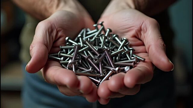 Handful of Screws and Bolts - A Compact Compilation of Fasteners