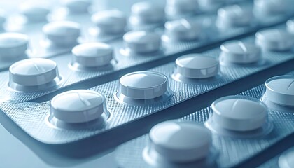 Close-up of pills in blister pack